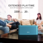 DOSS SoundBox Plus Tanabilir Bluetooth Hoparlr-Tiffany Blue 