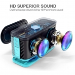 DOSS SoundBox Plus Tanabilir Bluetooth Hoparlr-Tiffany Blue 