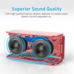 DOSS Touch SoundBox Bluetooth Hoparlr-Red