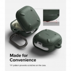 Rin gke Onyx Galaxy Buds FE Uyumlu Klf -Dark Green