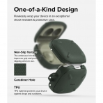 Rin gke Onyx Galaxy Buds FE Uyumlu Klf -Dark Green
