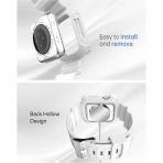 Double-N Apple Watch 7 Tam Korumal Klf (41mm)-White