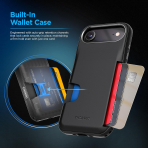 ENCASED Apple iPhone Air Cache Czdan Klf-Black