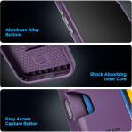 ENCASED Apple iPhone 17 Cache Czdan Klf-Purple