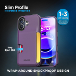 ENCASED Apple iPhone 17 Cache Czdan Klf-Purple