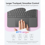 ESR Apple iPad A16 Flex Klavyeli Klf (10.9/11 in)-Dark Gray