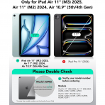 ESR Apple iPad Air M2/M3 Flip Manyetik Klf (11 in)-Sky Blue
