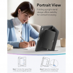 ESR Apple iPad Air M4/M3/M2 Flip Manyetik K�l�f(11 in�)-Black