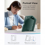 ESR Apple iPad Air M4/M3/M2 Flip Manyetik K�l�f(11 in�)-Green