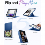 ESR Apple iPad Air M4/M3/M2 Flip Manyetik K�l�f(11 in�)-Blue