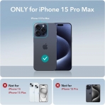 ESR Hybrid Serisi Apple iPhone 15 Pro Max MagSafe Uyumlu Klf-Black