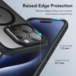ESR Hybrid Serisi Apple iPhone 15 Pro Max MagSafe Uyumlu Klf-Clear Black