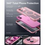 ESR Apple iPhone 16 Armor Tam Korumal Klf-Armor Frosted Pink