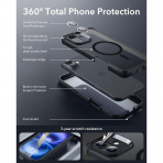 ESR Apple iPhone 16 Armor Tam Korumal Klf-Armor Frosted Black 