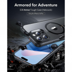 ESR Apple iPhone 16 Pro Armor Tam Korumal Klf-Clear Black