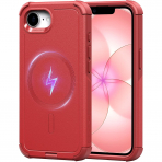 ESR Apple iPhone 16e Cyber MagSafe K�l�f -Red