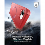 ESR Apple iPhone 16e Cyber MagSafe K�l�f -Red