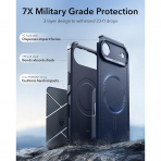 ESR Apple iPhone 17 Air Cyber MagSafe Klf -Cyber Navy Blue