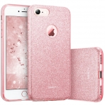 ESR Apple iPhone 8 Luxury Glitter Serisi Bumper Klf-Rose Gold