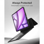 ESR Ascend iPad Air M2 Klavyeli Klf (13 in)-Black 