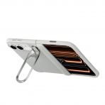 ESR Atelier iPhone Duo Manyetik Standl� Deri K�l�f-Light Gray
