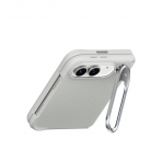 ESR Atelier iPhone Duo Manyetik Standl� Deri K�l�f-Light Gray