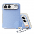 ESR Atelier iPhone Duo Manyetik Standl� Deri K�l�f-Misty Blue