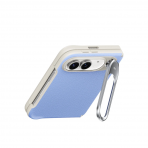 ESR Atelier iPhone Duo Manyetik Standl� Deri K�l�f-Misty Blue