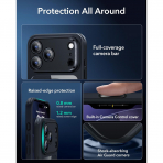 ESR Classic Hybrid iPhone 18 Pro Manyetik K�l�f -Clear Black
