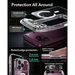 ESR Classic Hybrid iPhone 18 Pro Manyetik K�l�f -Clear Shimmer