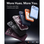 ESR Classic Hybrid iPhone 18 Pro Manyetik K�l�f -Frosted Burgundy