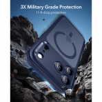 ESR Classic Hybrid iPhone 18 Pro Manyetik K�l�f -Frosted Blue