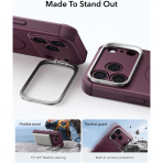ESR Cyber Tough Flex iPhone 18 Pro Stand K�l�f-Burgundy
