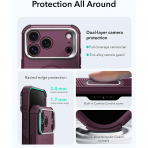 ESR Cyber Tough Flex iPhone 18 Pro Stand K�l�f-Burgundy