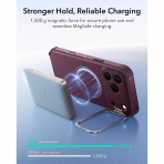 ESR Cyber Tough Flex iPhone 18 Pro Stand K�l�f-Burgundy