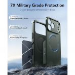 ESR Cyber Tough iPhone 18 Pro Manyetik K�l�f-Green