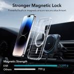 ESR Hybrid Serisi iPhone 14 Pro Max Manyetik Klf(MIL-STD-810G)-Clear Black