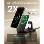 ESR Qi2 Apple 3 1 Arada Yatay Kablosuz arj stasyonu