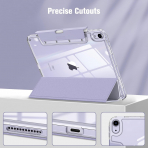 Fintie Clear iPad Air 6.Nesil Klf (11 in)-Lilac Purple