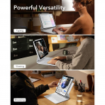 ESR Rebound 360 iPad Pro Klavyeli Klf (13 in)-White