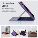 ESR Shift iPad Pro 6/5.Nesil Standl Klf (12.9 in)-Purple