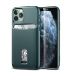 ESR iPhone 11 Pro Max Wallet Armor Serisi C�zdan K�l�f-Dark Green