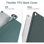 ESR iPad Kalem Bölmeli Kılıf (10.2 inç)(7. Nesil)-Green