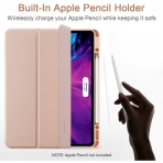 ESR iPad Pro Kalem Blmeli Klf (12.9 in)(4. Nesil)-Pink