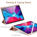 ESR iPad Pro Kalem Blmeli Klf (12.9 in)(4. Nesil)-Pink