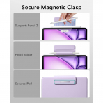 ESR iPad Pro Klavyeli K�l�f(12.9 in�)-Purple