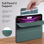 ESR iPad Pro Rebound Manyetik Akll Klf (12.9 in)(4. Nesil)-Forest Green