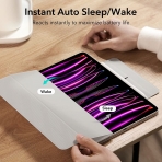ESR iPad Pro Rebound Manyetik Akll Klf (12.9 in)(4. Nesil)-White
