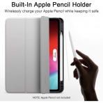 ESR iPad Pro Kalem Blmeli Klf (12.9 in)(4. Nesil)-Grey