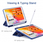 ESR iPad Kalem Bölmeli Kılıf (10.2 inç)(7. Nesil)-Blue